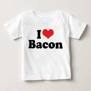 I Love Heart Bacon - Bacon Lover Baby T-Shirt
