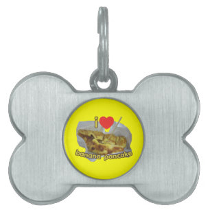 I Love (Heart) Banana Pancake ... Thai Street Food Pet Tag