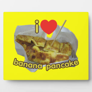 I Love (Heart) Banana Pancake ... Thai Street Food Plaque