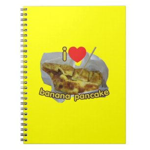 I Love (Heart) Banana Pancake ... Thai Street Food Spiral Notebook