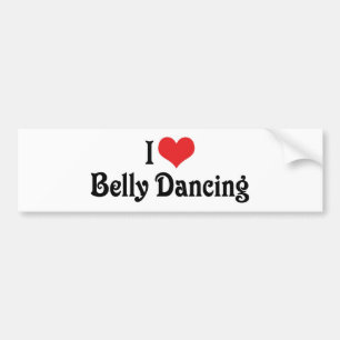 I Love Heart Belly Dancing Bumper Sticker