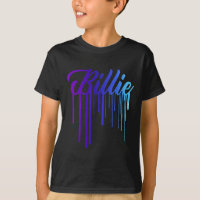 I Love Heart Billie First Name Personalised Groovy