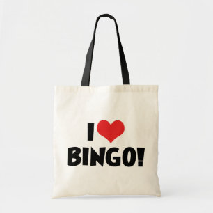 I Love Heart Bingo! - Bingo Lovers Tote Bag