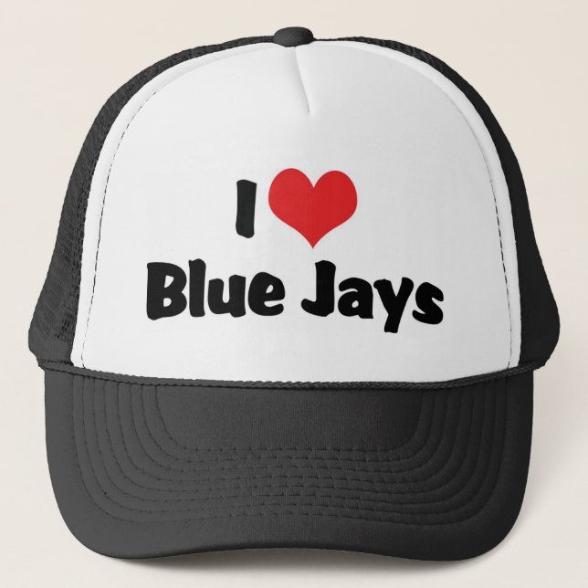 I Love Heart Blue Jays Trucker Hat (Front)