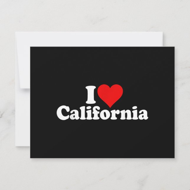 I LOVE HEART CALIFORNIA CALI STATE (Front)