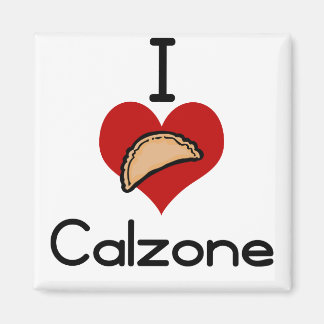 I love-heart calzone magnet