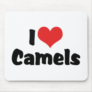 I Love Heart Camels Mouse Pad