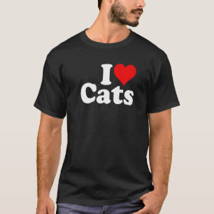 I LOVE HEART CATS KITTIES Premium T-Shirt