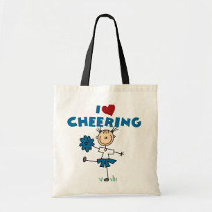 I Love (Heart) Cheering Tote Bag
