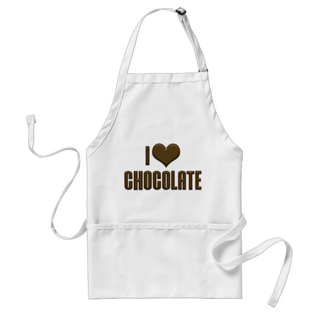 I Love Heart Chocolate - Candy Lover Standard Apron (Front)