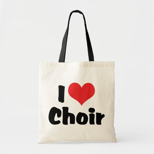 I Love Heart Choir Tote Bag (Front)