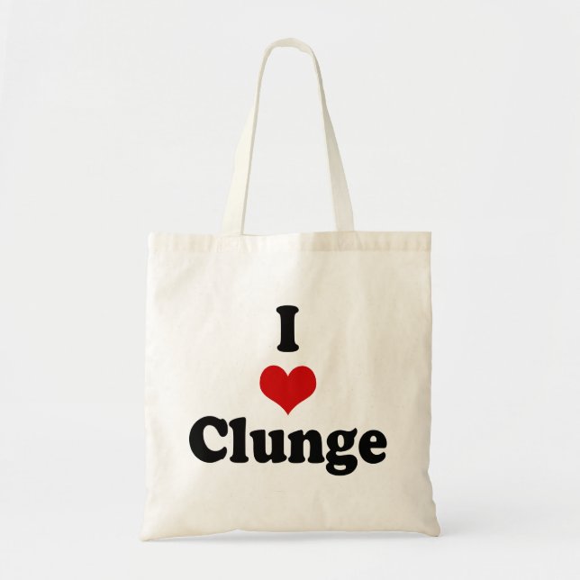 I LOVE {HEART} CLUNGE TOTE BAG (Front)