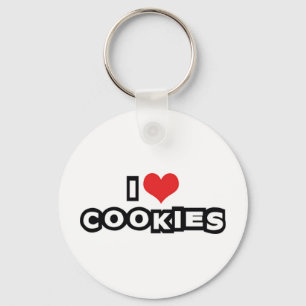 I Love Heart Cookies - Junk Food Lover Key Ring