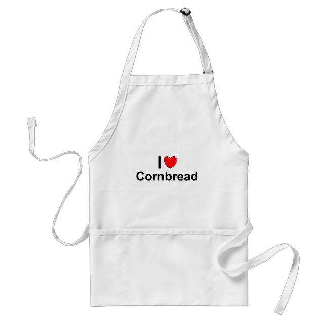 I Love (Heart) Cornbread Standard Apron (Front)