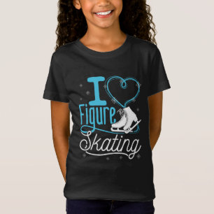 I Love Heart Figure Skating T-Shirt