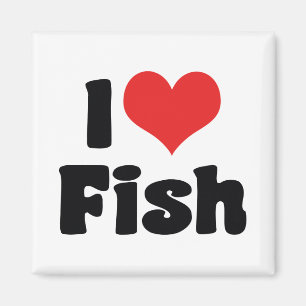 I Love Heart Fish - Aquarium Lovers Magnet