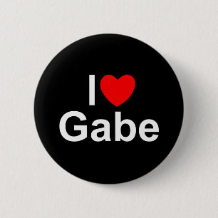 I Love (Heart) Gabe 6 Cm Round Badge