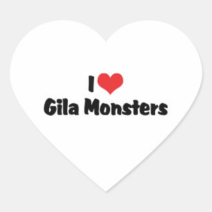 I Love Heart Gila Monsters - Lizard Lover Sticker