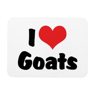 I Love Heart Goats - Goat Lover Magnet