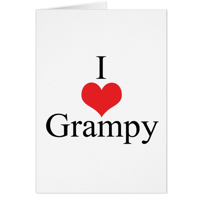 I Love (Heart) Grampy (Front)