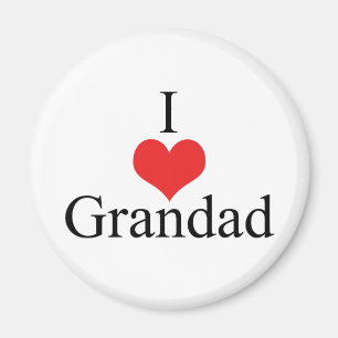 I Love (Heart) Grandad Magnet