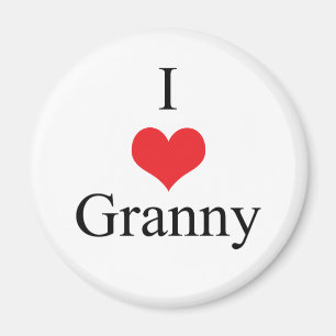 I Love (Heart) Granny Magnet