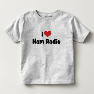 I Love Heart Ham Radio - Amateur Radio Lover Toddler T-Shirt