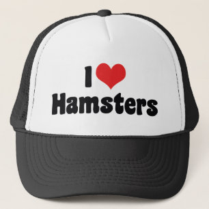 I Love Heart Hamsters Trucker Hat