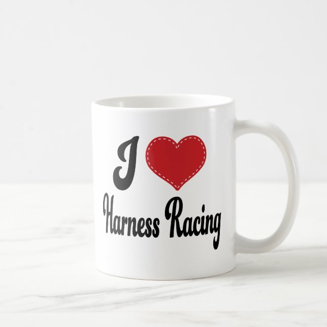 I Love (Heart) Harness Racing Coffee Mug (Right)