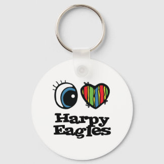 I Love (Heart) Harpy eagles Key Ring