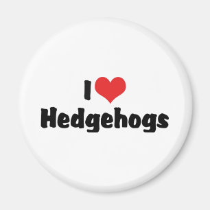 I Love Heart Hedgehogs Magnet