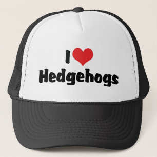 I Love Heart Hedgehogs Trucker Hat