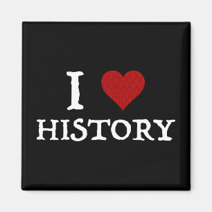 I Love (Heart) History Magnet