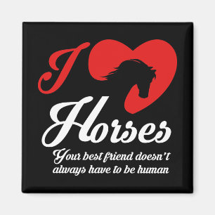 I Love/Heart Horses Magnet
