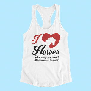 I Love/Heart Horses Singlet