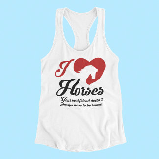 I Love/Heart Horses Singlet