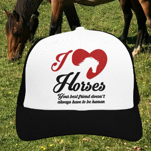 I Love/Heart Horses Trucker Hat