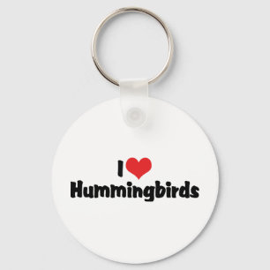 I Love Heart Hummingbirds - Hummingbird Lover Key Ring
