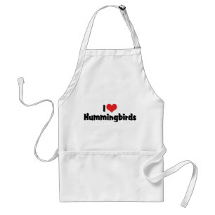 I Love Heart Hummingbirds - Hummingbird Lover Standard Apron