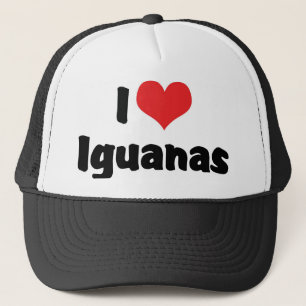 I Love Heart Iguanas - Lizard Lover Trucker Hat