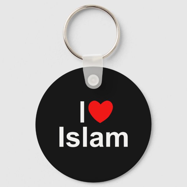 I Love (Heart) Islam Key Ring (Front)