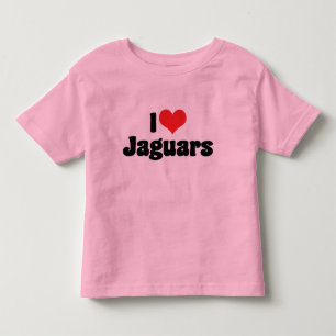 I Love Heart Jaguars Toddler T-Shirt