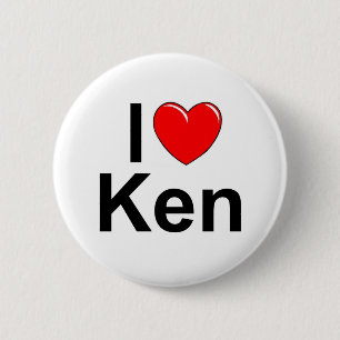 I Love (Heart) Ken 6 Cm Round Badge