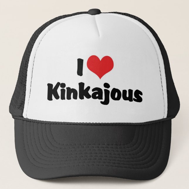 I Love Heart Kinkajous Trucker Hat (Front)