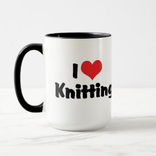 I Love Heart Knitting Mug