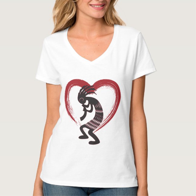 I Love Heart Kokopelli T-Shirt (Front)
