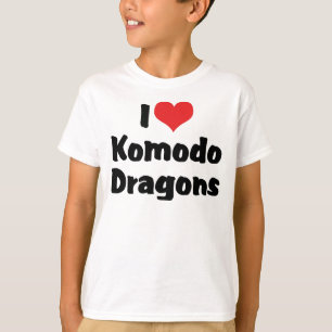 I Love Heart Komodo Dragons T-Shirt