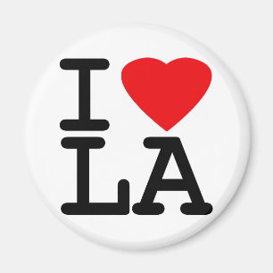 I Love Heart LA Magnet