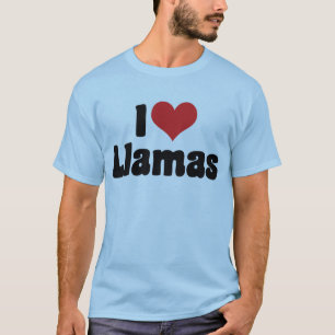 I Love Heart Llamas T-Shirt