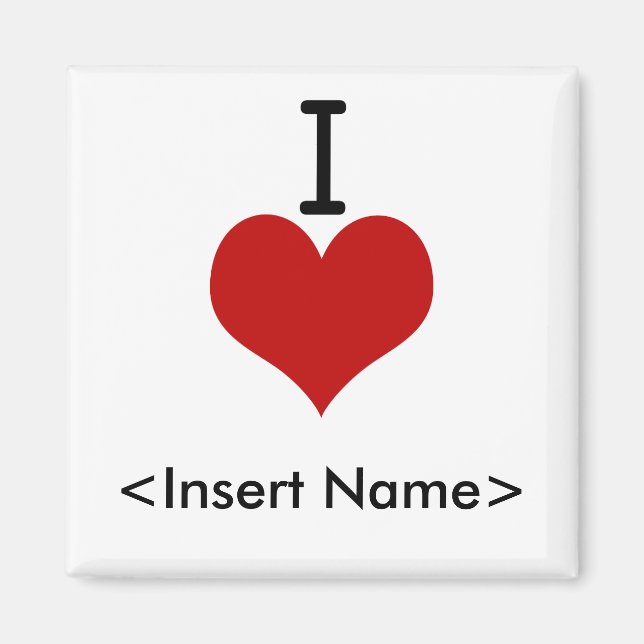 I Love (heart) Magnet (Front)